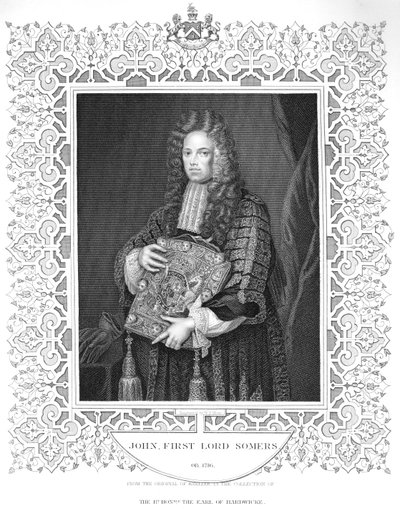 Retrato de John, 1er Lord Somers de W.T. Mote